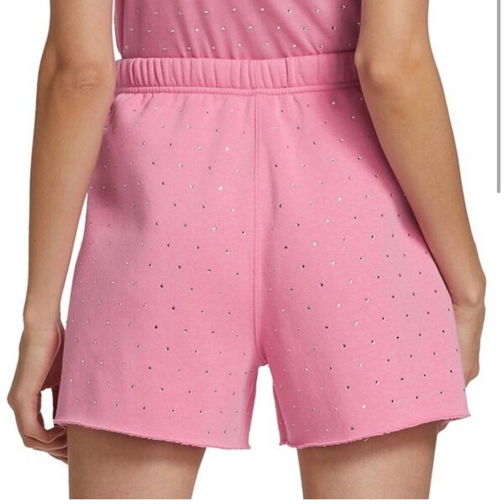 NWT Generation Love Aria Crystal Sweat Shorts Bubblegum Pink Small - Picture 2 of 9